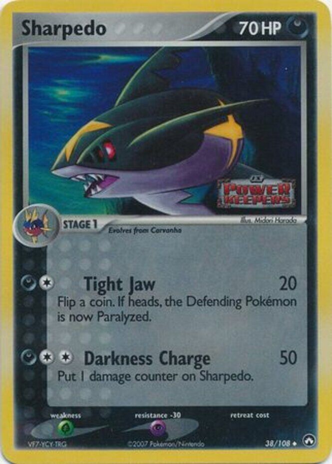 Sharpedo (38/108) (Stamped) [EX: Power Keepers] | GnG Games