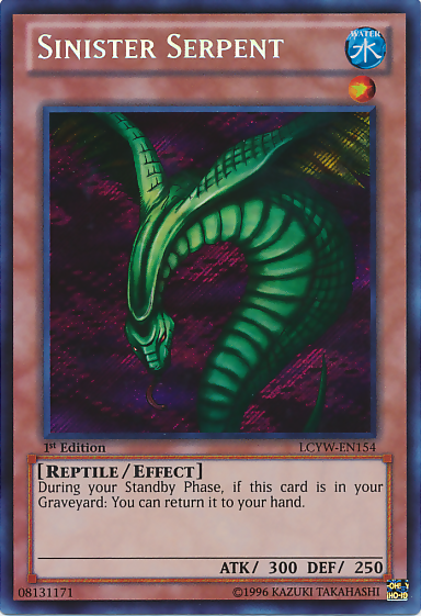 Sinister Serpent [LCYW-EN154] Secret Rare | GnG Games