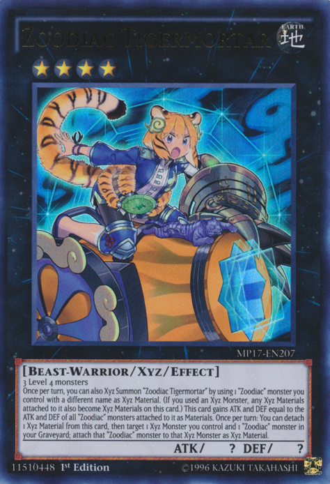 Zoodiac Tigermortar [MP17-EN207] Ultra Rare | GnG Games