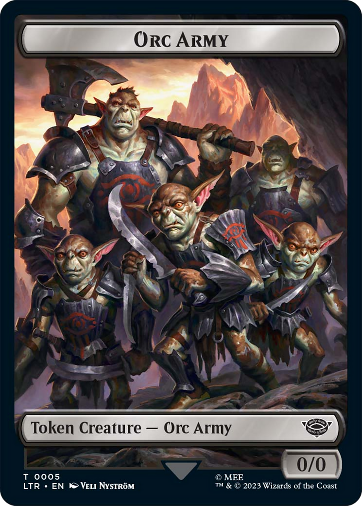 Food (11) // Orc Army (05) Double-Sided Token [The Lord of the Rings: Tales of Middle-Earth Tokens] | GnG Games