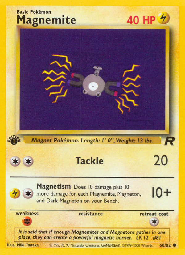 Magnemite (60/82) [Team Rocket 1st Edition] | GnG Games