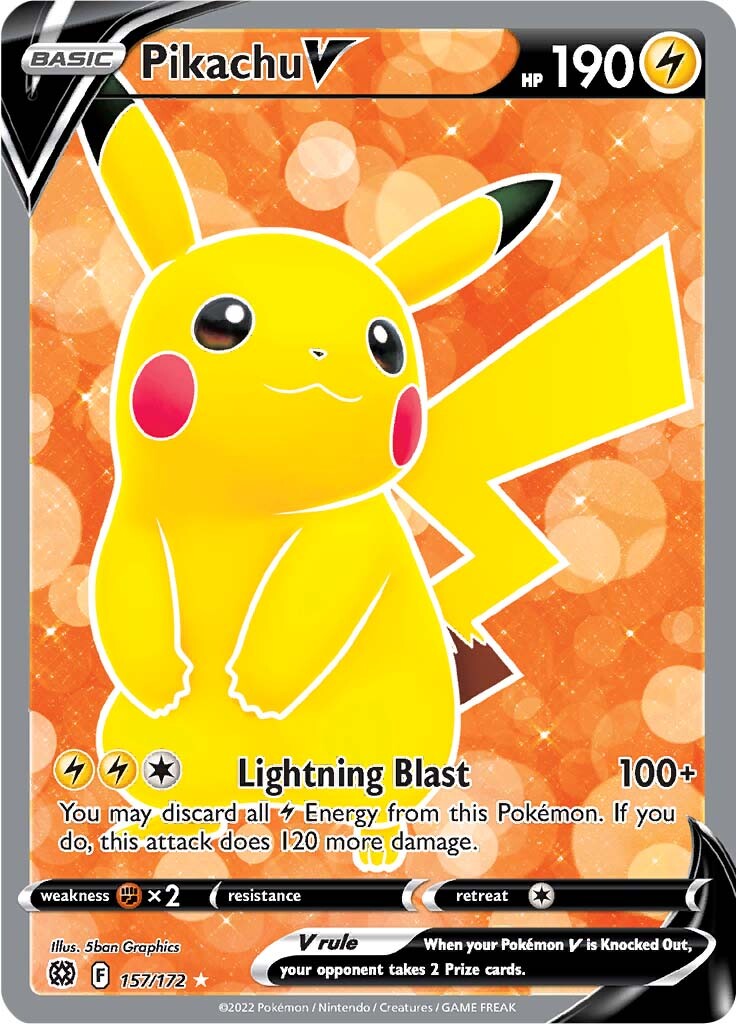 Pikachu V (157/172) [Sword & Shield: Brilliant Stars] | GnG Games