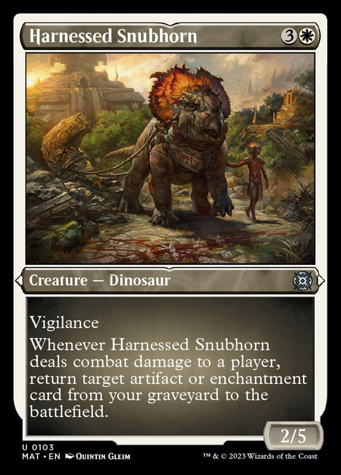 Harnessed Snubhorn (Foil Etched) [March of the Machine: The Aftermath] | GnG Games