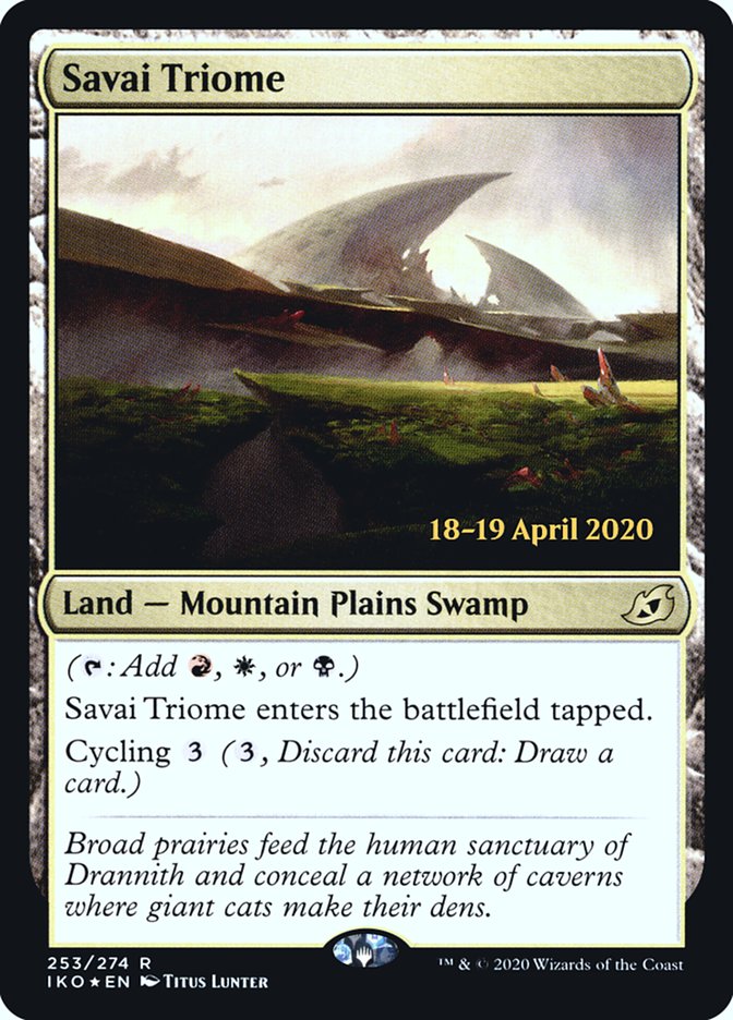 Savai Triome  [Ikoria: Lair of Behemoths Prerelease Promos] | GnG Games