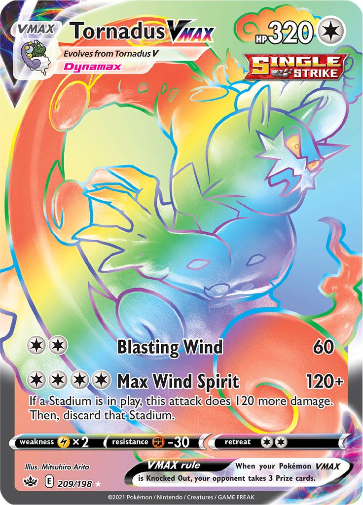 Tornadus VMAX (209/198) [Sword & Shield: Chilling Reign] | GnG Games