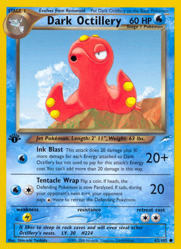 Dark Octillery (62/105) [Neo Destiny 1st Edition] | GnG Games