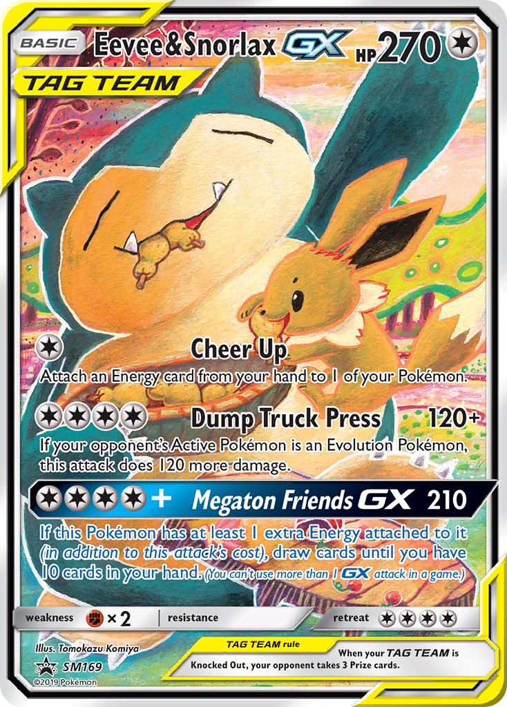 Eevee & Snorlax GX (SM169) [Sun & Moon: Black Star Promos] | GnG Games