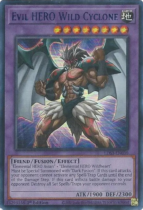 Evil HERO Wild Cyclone (Blue) [LDS3-EN030] Ultra Rare | GnG Games