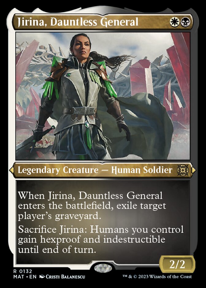 Jirina, Dauntless General (Foil Etched) [March of the Machine: The Aftermath] | GnG Games