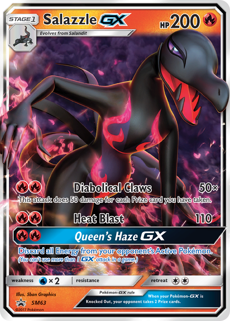 Salazzle GX (SM63) [Sun & Moon: Black Star Promos] | GnG Games