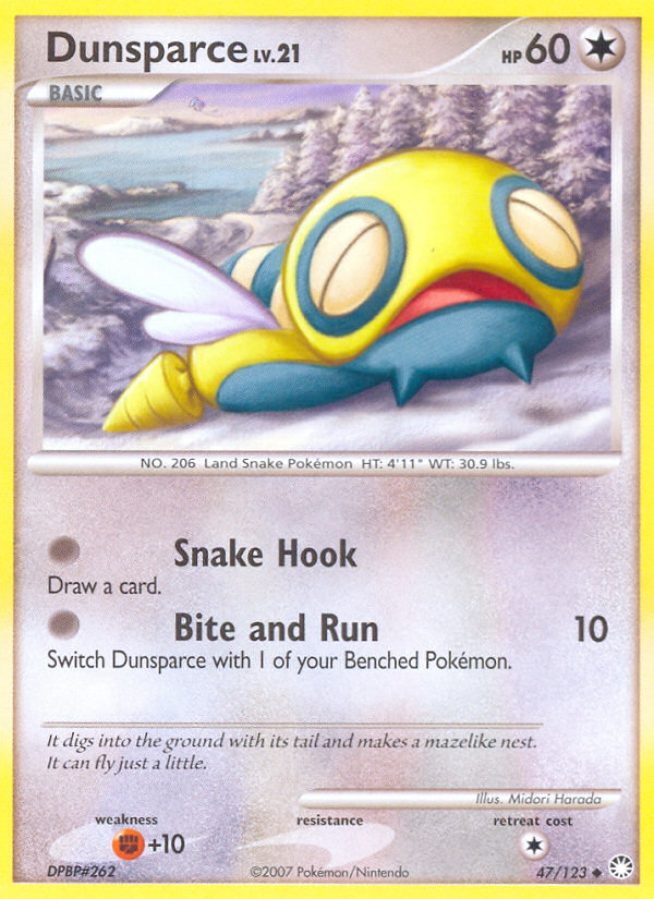 Dunsparce (47/123) [Diamond & Pearl: Mysterious Treasures] | GnG Games