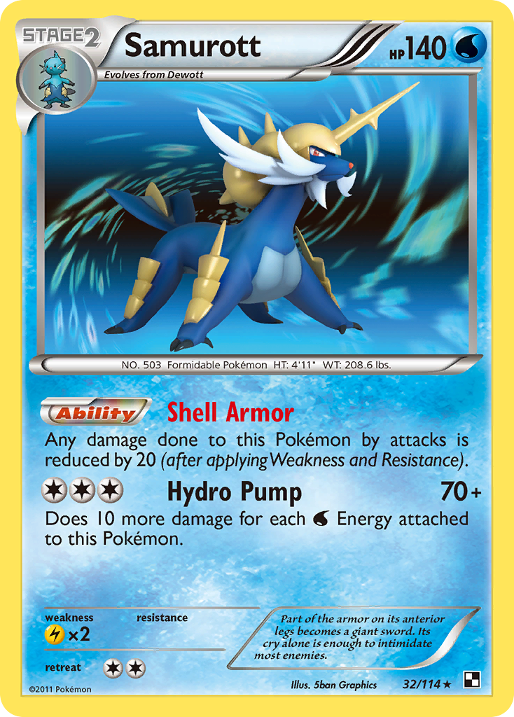 Samurott (32/114) [Black & White: Base Set] | GnG Games