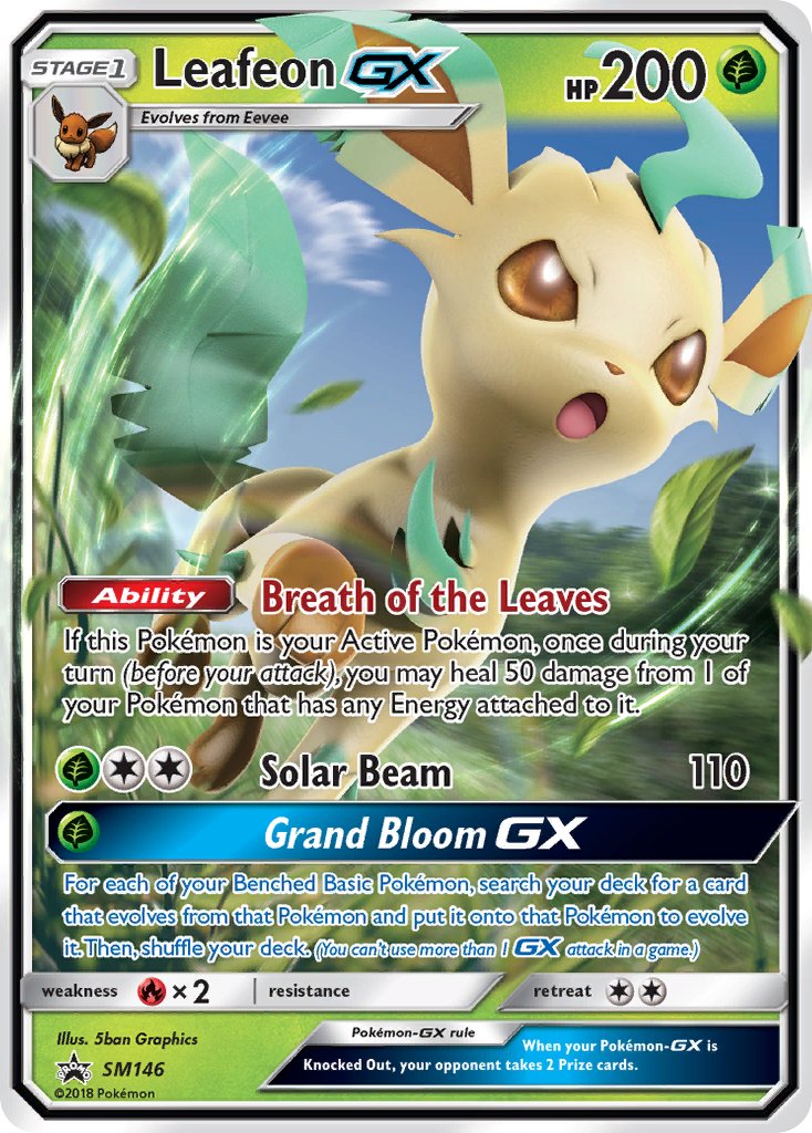 Leafeon GX (SM146) [Sun & Moon: Black Star Promos] | GnG Games