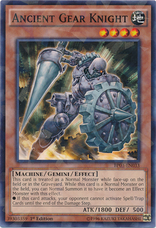 Ancient Gear Knight (Shatterfoil) [BP03-EN033] Rare | GnG Games