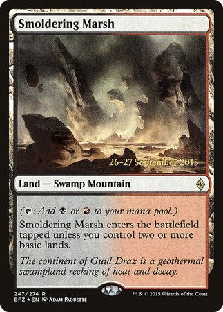 Smoldering Marsh [Battle for Zendikar Promos] | GnG Games