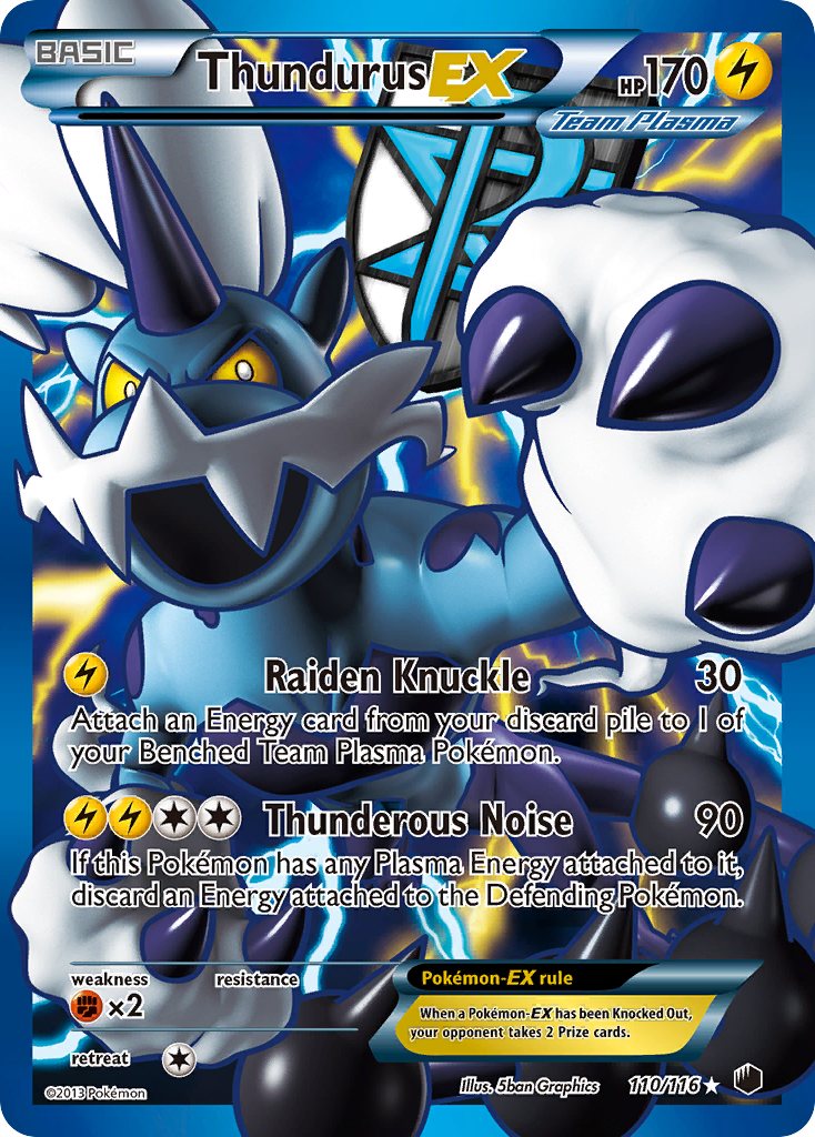 Thundurus EX (110/116) [Black & White: Plasma Freeze] | GnG Games