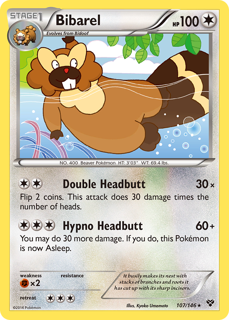 Bibarel (107/146) [XY: Base Set] | GnG Games