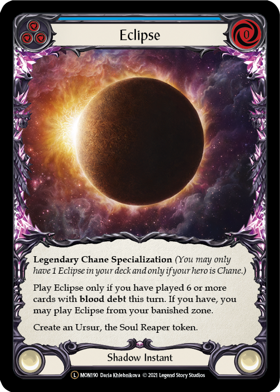 Eclipse (Rainbow Foil) [U-MON190-RF] Unlimited Edition Rainbow Foil | GnG Games