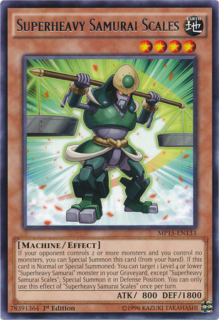 Superheavy Samurai Scales [MP15-EN133] Rare | GnG Games
