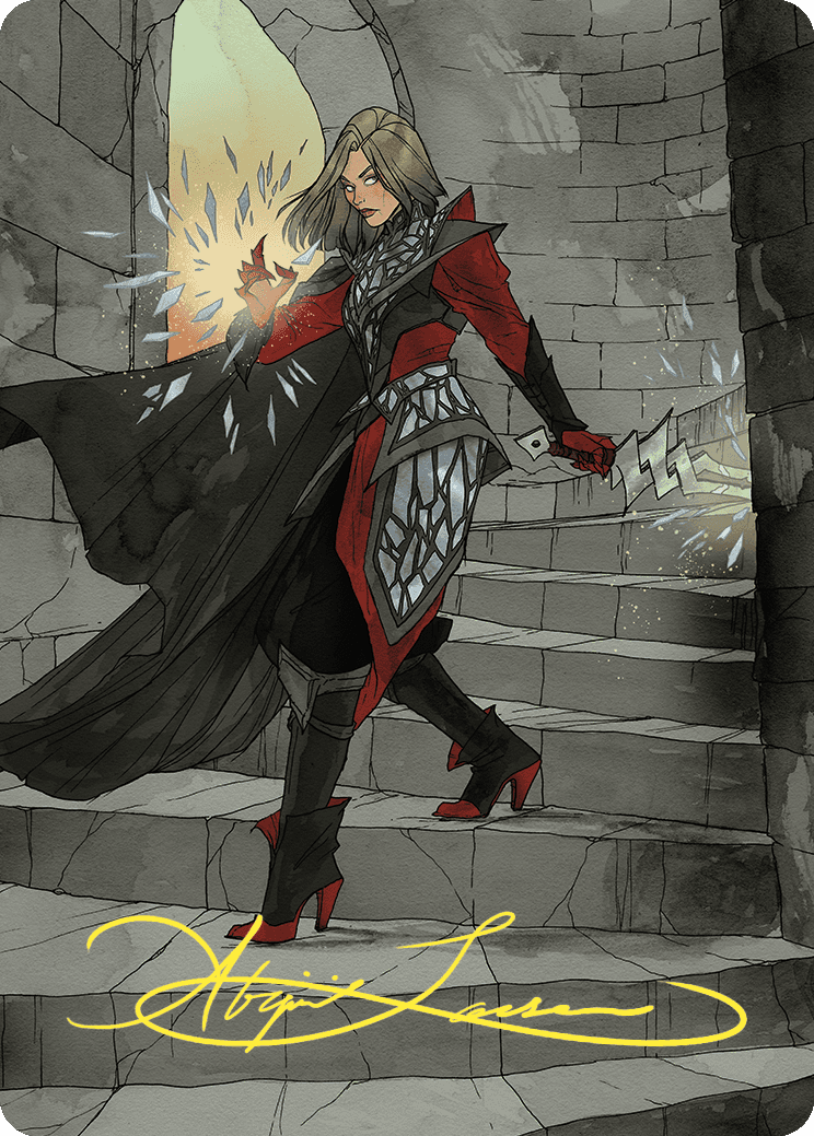 Rowan, Scion of War Art Card (59/81) (Gold-Stamped Signature) [Wilds of Eldraine Art Series] | GnG Games