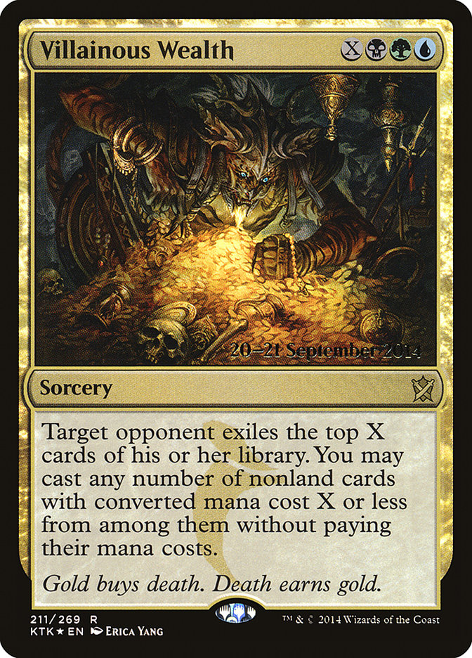 Villainous Wealth  [Khans of Tarkir Prerelease Promos] | GnG Games