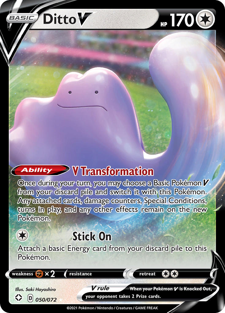 Ditto V (050/072) [Sword & Shield: Shining Fates] | GnG Games