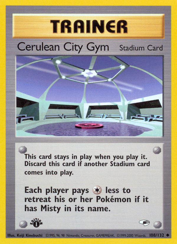 Cerulean City Gym (108/132) [Gym Heroes 1st Edition] | GnG Games