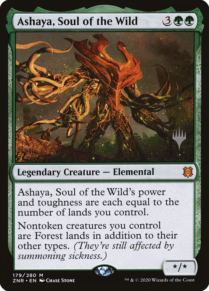 Ashaya, Soul of the Wild (Promo Pack) [Zendikar Rising Promos] | GnG Games