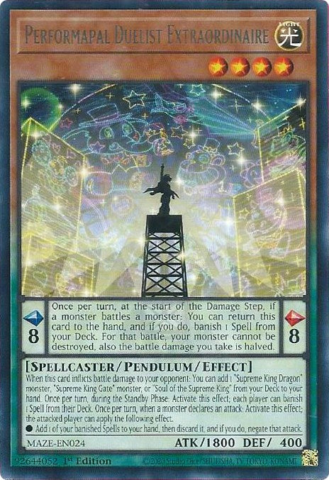 Performapal Duelist Extraordinaire [MAZE-EN024] Rare | GnG Games