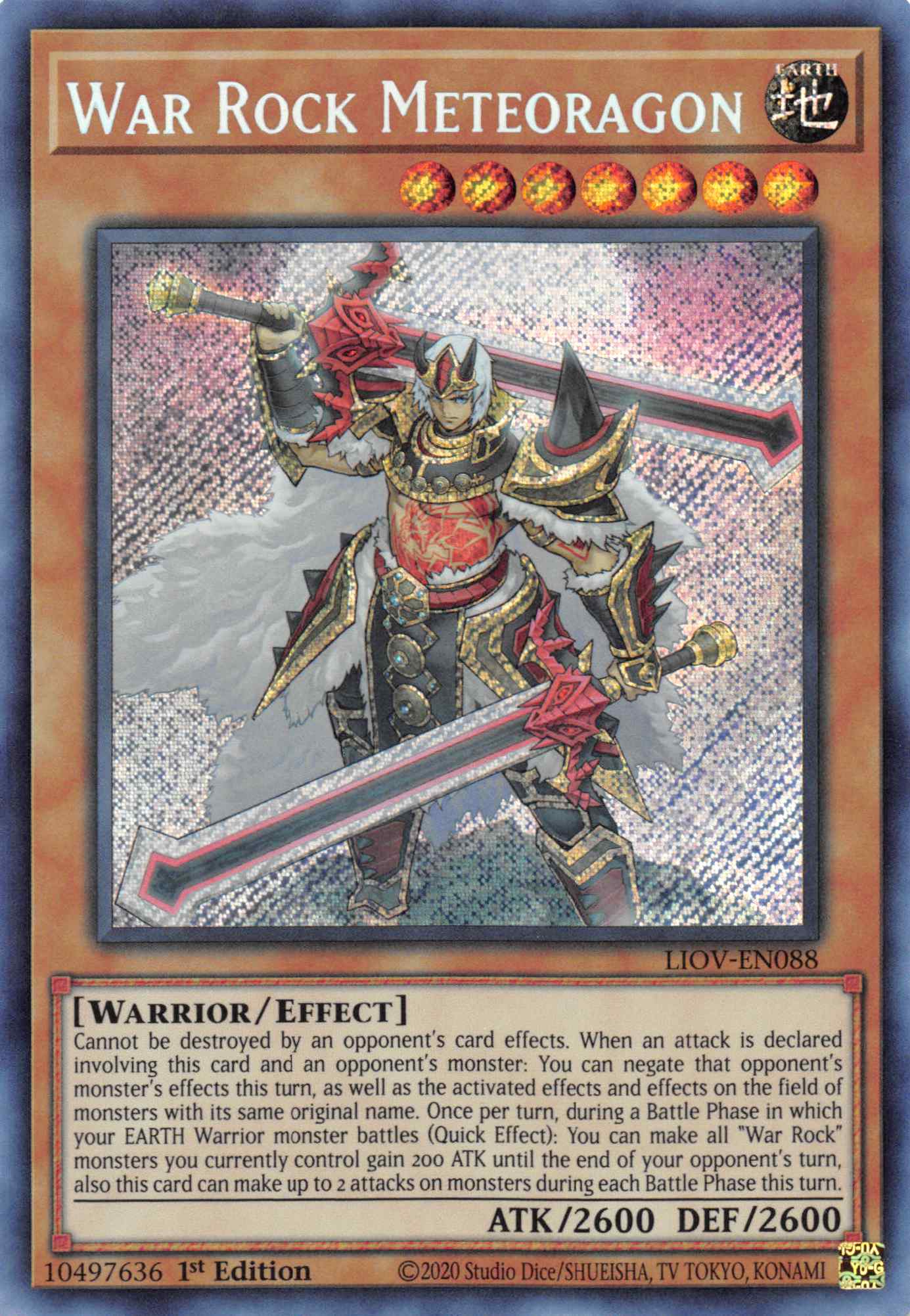 War Rock Meteoragon [LIOV-EN088] Secret Rare | GnG Games