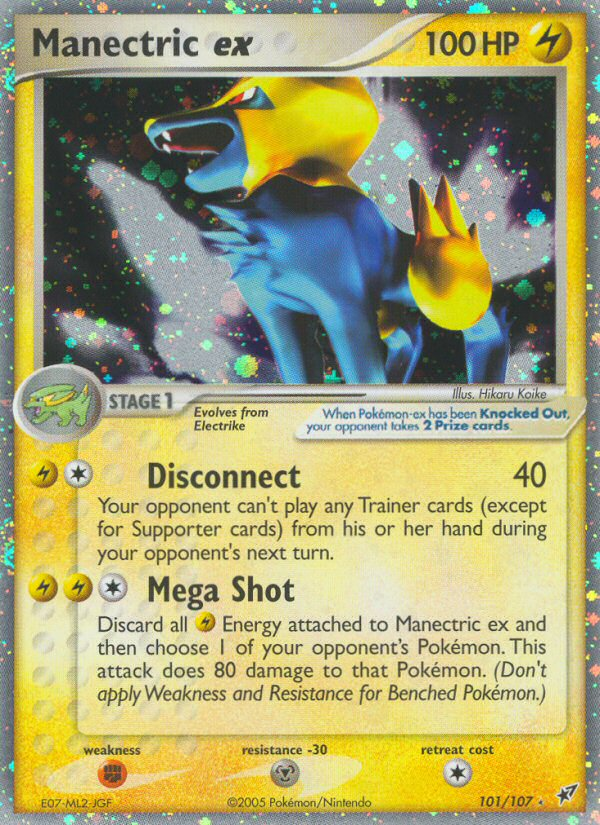 Manectric ex (101/107) [EX: Deoxys] | GnG Games