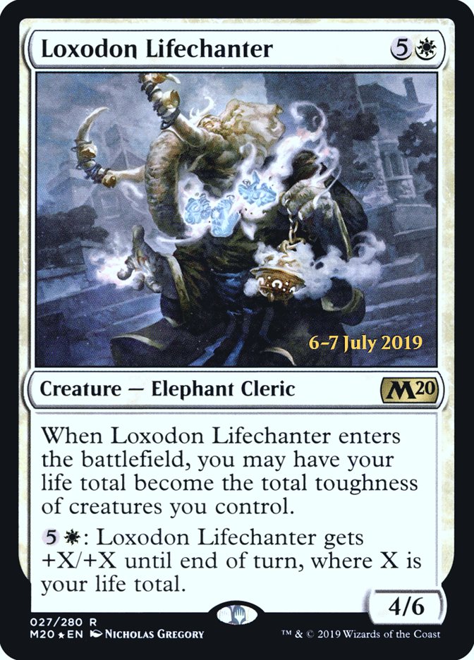 Loxodon Lifechanter  [Core Set 2020 Prerelease Promos] | GnG Games