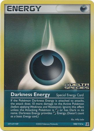 Darkness Energy (103/113) (Stamped) [EX: Delta Species] | GnG Games