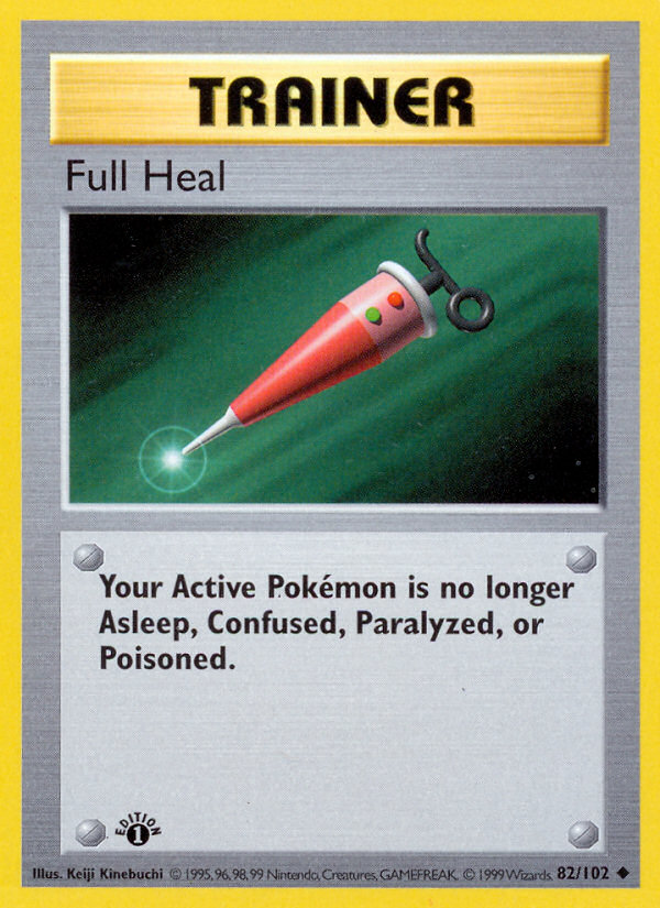 Full Heal (82/102) (Shadowless) [Base Set 1st Edition] | GnG Games