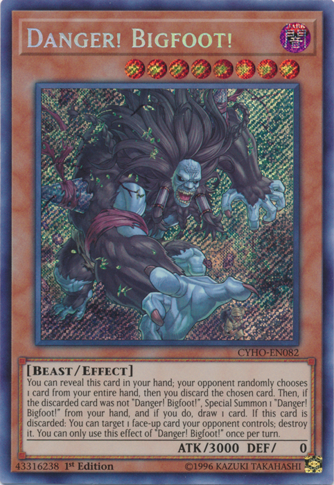 Danger! Bigfoot! [CYHO-EN082] Secret Rare | GnG Games