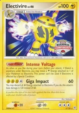 Electivire (3/130) (Regional Championship Promo) [Diamond & Pearl: Base Set] | GnG Games