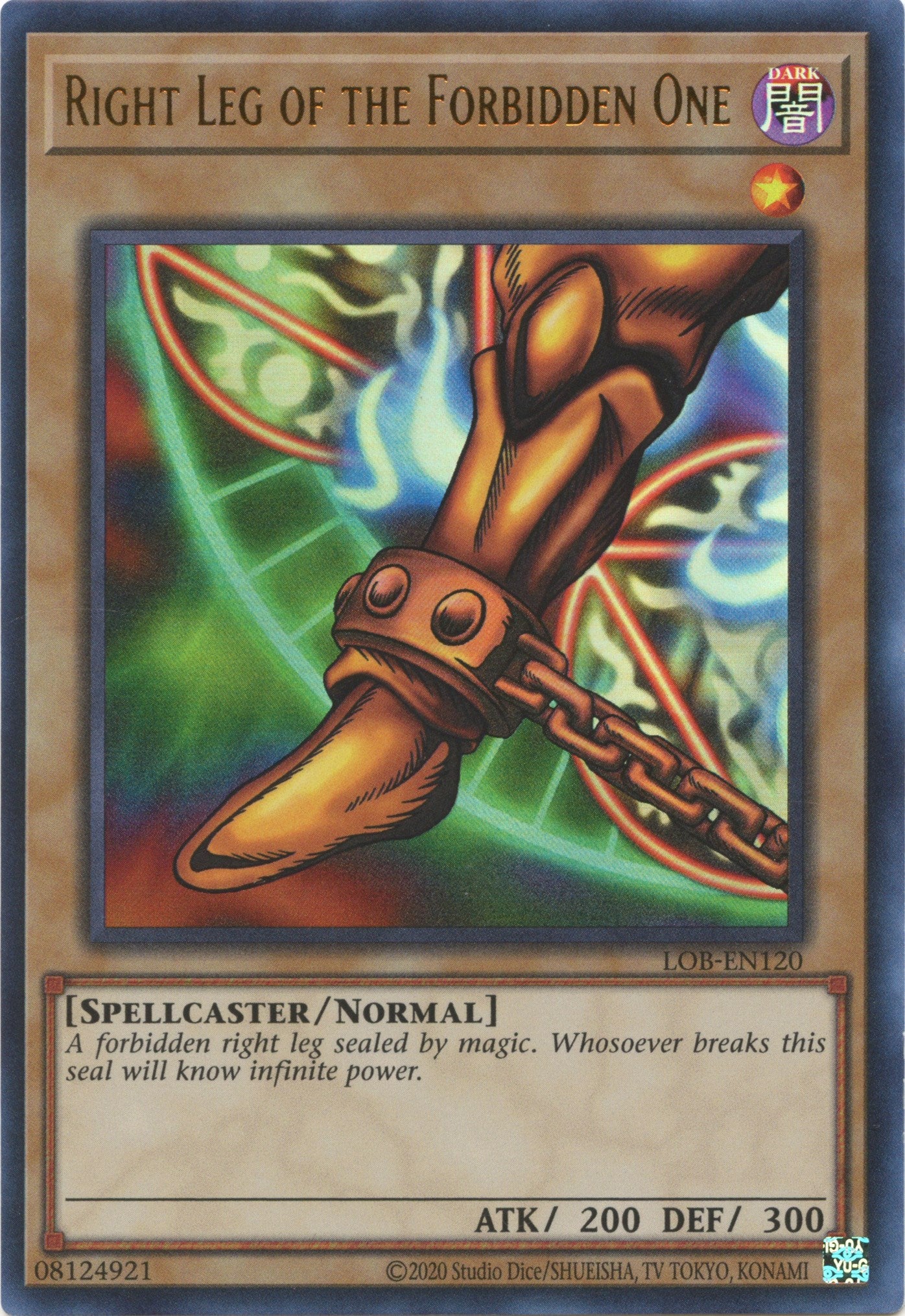 Right Leg of the Forbidden One (25th Anniversary) [LOB-EN120] Ultra Rare | GnG Games