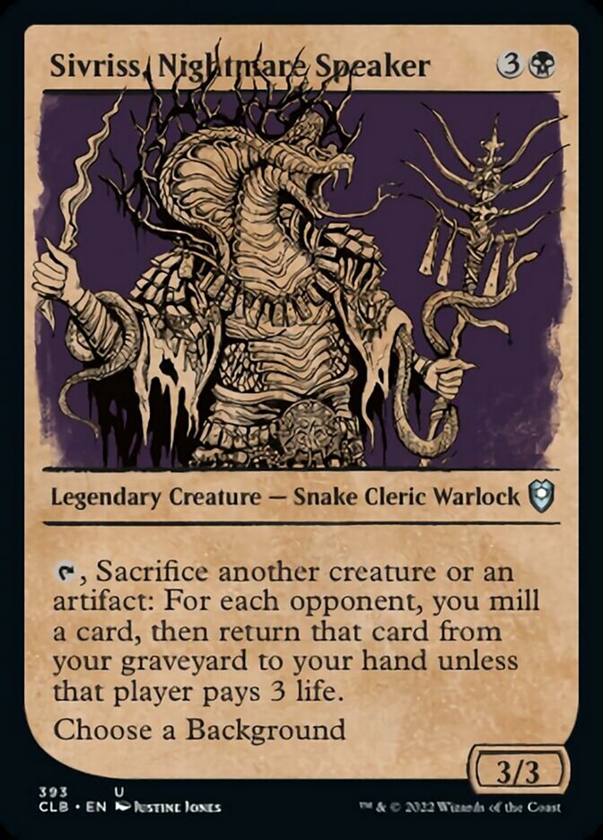 Sivriss, Nightmare Speaker (Showcase) [Commander Legends: Battle for Baldur's Gate] | GnG Games