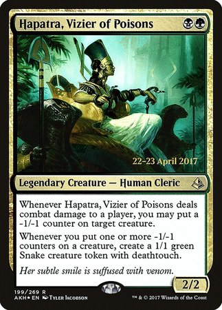 Hapatra, Vizier of Poisons [Amonkhet Promos] | GnG Games