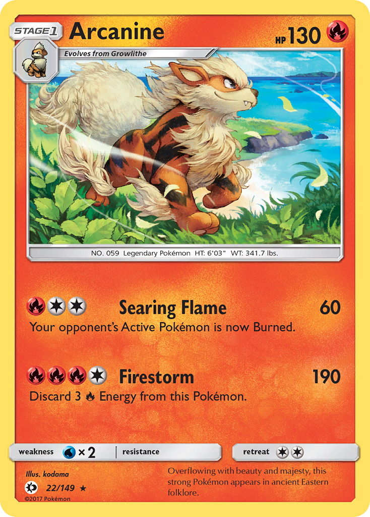 Arcanine (22/149) [Sun & Moon: Base Set] | GnG Games