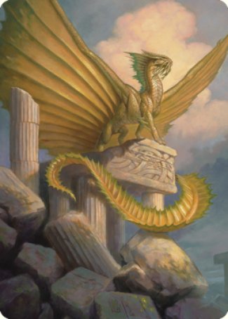 Ancient Gold Dragon Art Card (05) [Commander Legends: Battle for Baldur's Gate Art Series] | GnG Games