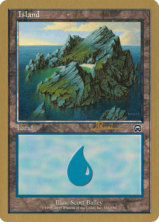 Island (ar336a) (Antoine Ruel) [World Championship Decks 2001] | GnG Games