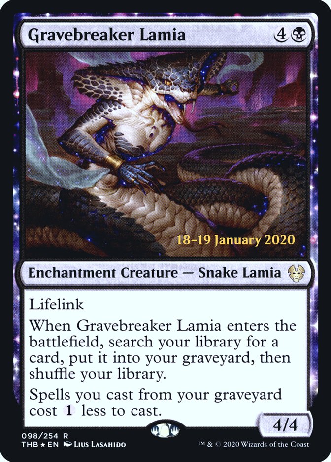 Gravebreaker Lamia [Theros Beyond Death Prerelease Promos] | GnG Games