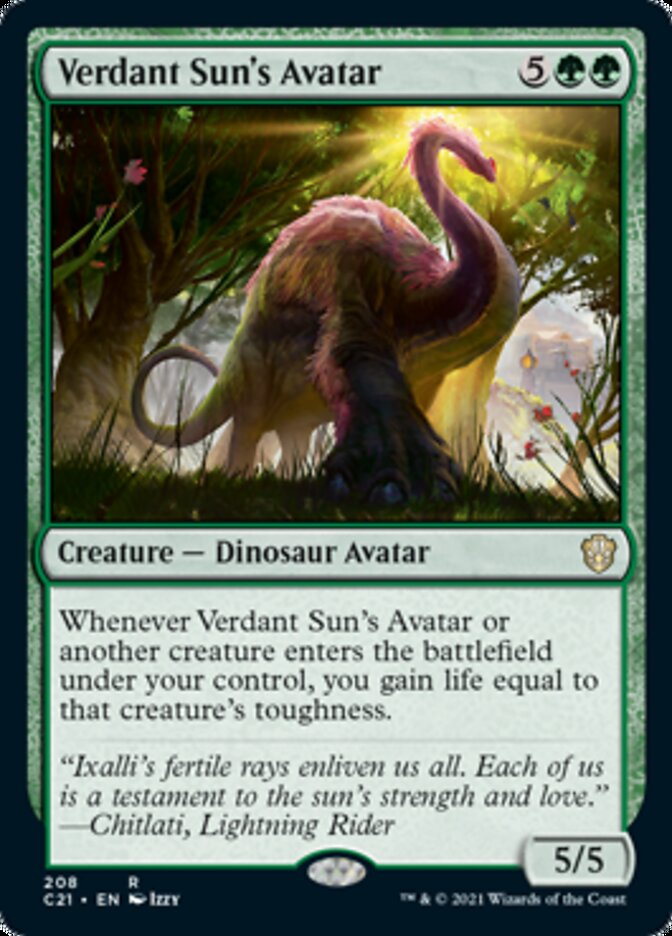 Verdant Sun's Avatar [Commander 2021] | GnG Games