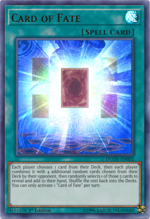 Card of Fate [DUOV-EN052] Ultra Rare | GnG Games