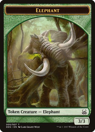 Elephant Token [Duel Decks: Mind vs. Might Tokens] | GnG Games