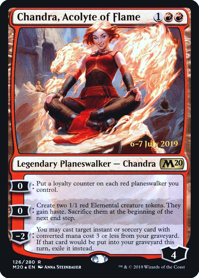 Chandra, Acolyte of Flame  [Core Set 2020 Prerelease Promos] | GnG Games