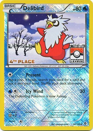 Delibird (38/149) (League Promo 4th Place) [Black & White: Boundaries Crossed] | GnG Games