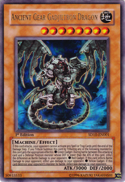 Ancient Gear Gadjiltron Dragon [SD10-EN001] Ultra Rare | GnG Games