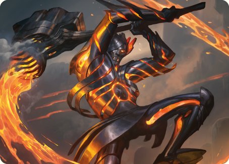 Forgehammer Centurion Art Card [Phyrexia: All Will Be One Art Series] | GnG Games